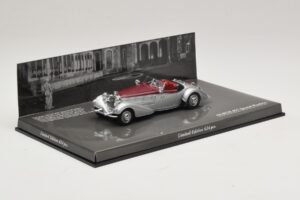 Horch 855 Spezial Roadster Sudrabs Sarkans Minichamps 1:43 436014206 Metāls — attēls 2 no 5