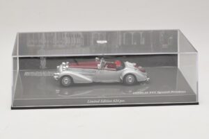 Horch 855 Spezial Roadster Sudrabs Sarkans Minichamps 1:43 436014206 Metāls — attēls 5 no 5