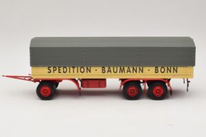 Kassbohrer Platformas Piekabe Baumann Bonn Minichamps 1:43 439161097 Metāls — attēls 3 no 6