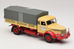 Krupp Titan Platformas Kravas Auto Baumann Bonn Minichamps 1:43 439069025 Metāls — attēls 4 no 6