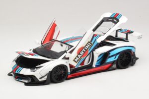 Lamborghini Aventador LB Works Martini Livery AUTOart 1:18 79185 Kompozīts — attēls 2 no 8
