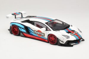 Lamborghini Aventador LB Works Martini Livery AUTOart 1:18 79185 Kompozīts — attēls 6 no 8