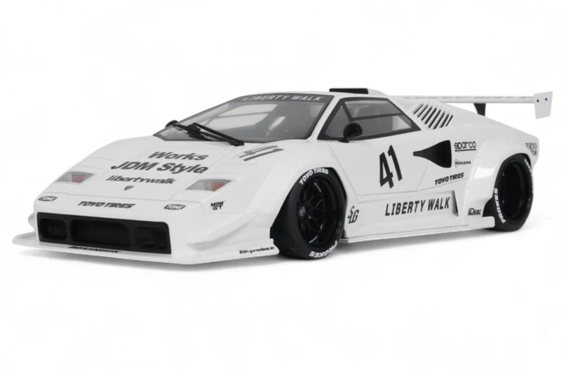 Lamborghini Countach LB-Works Balts GT Spirit 1:18 Z356-WH Sveķi