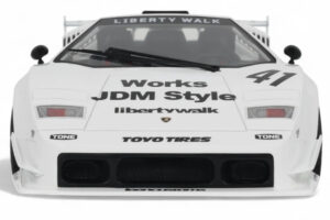 Lamborghini Countach LB-Works Balts GT Spirit 1:18 Z356-WH Sveķi — attēls 4 no 5