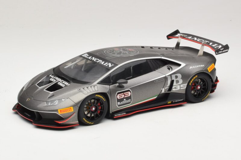 Lamborghini Huracan LP620-2 Super Trofeo #63 Tumši Pelēks 2016 AUTOart 1:18 81559 Kompozīts