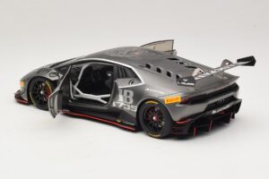 Lamborghini Huracan LP620-2 Super Trofeo #63 Tumši Pelēks 2016 AUTOart 1:18 81559 Kompozīts — attēls 5 no 8