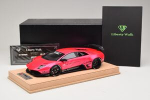 Lamborghini Murcielago Liberty Walk Spīdīgs Rozā AB Models 1:18 REMC044 Sveķi — attēls 7 no 7