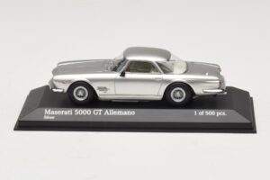 Maserati 5000 GT Allemano Sudrabs Minichamps 1:43 437123324 Metāls