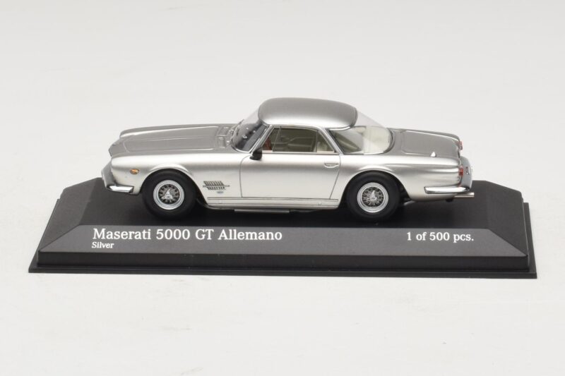 Maserati 5000 GT Allemano Sudrabs Minichamps 1:43 437123324 Metāls