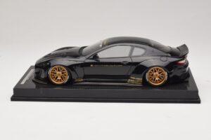 Maserati GranTurismo Liberty Walk Melns ar Zeltainiem Diskiem AB Models 1:18 MAS-LB08-C Sveķi — attēls 3 no 7