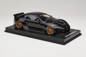 Maserati GranTurismo Liberty Walk Melns ar Zeltainiem Diskiem AB Models 1:18 MAS-LB08-C Sveķi — attēls 4 no 7
