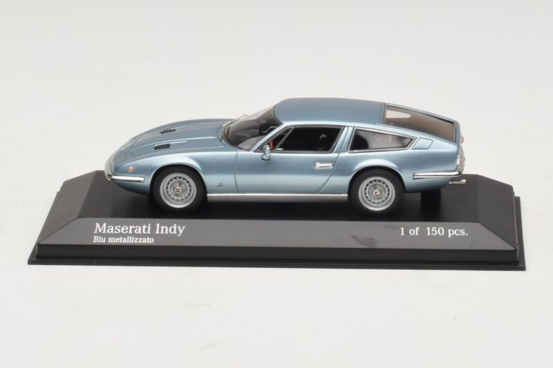 Maserati Indy Blue Metallic Minichamps 1:43 Maserati Indy Blue Metallic Minichamps 1:43 437123122 Metāls