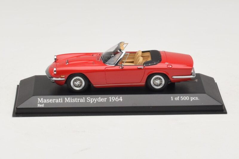 Maserati Mistral Spyder Sarkans Minichamps 1:43 Maserati Mistral Spyder Sarkans Minichamps 1:43 437123430 Metāls