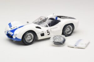 Maserati Tipo 61 #5 S. Moss / D. Gurney Camoradi ADAC 1000km Nurburgring Winner 1960 Minichamps 1:18 100601205 Metāls