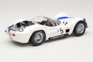 Maserati Tipo 61 #5 S. Moss / D. Gurney Camoradi ADAC 1000km Nurburgring Winner 1960 Minichamps 1:18 100601205 Metāls — attēls 3 no 8