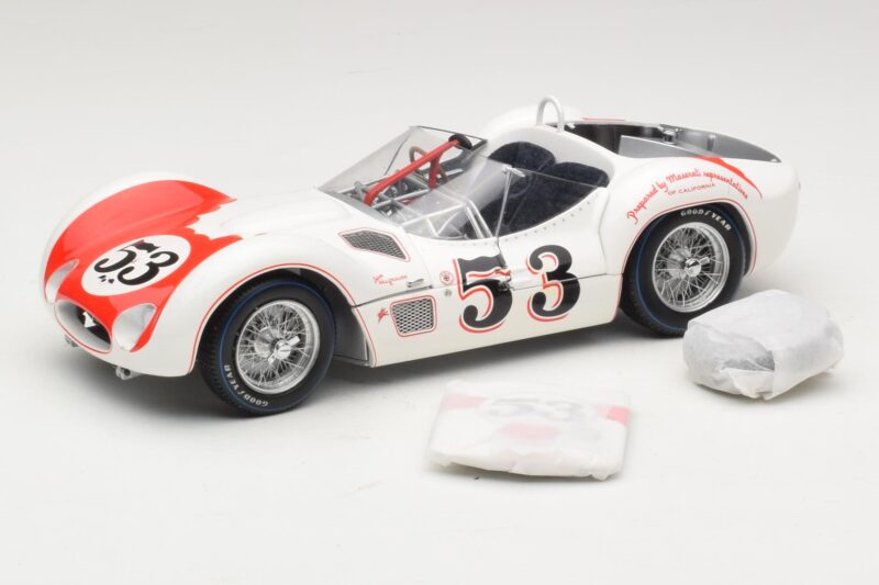Maserati Tipo 61 #53 B. Krause Los Angeles Times Grand Prix Winner 1960 Minichamps 1:18 100601253 Metāls