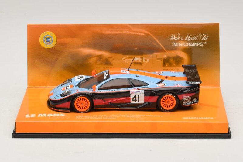 McLaren F1 GTR Gulf Team Davidoff #41 P-H. Raphanel / J-M. Gounon FIA GT Championship 1997 Minichamps 1:43 McLaren F1 GTR Gulf Team Davidoff #41 P-H. Raphanel / J-M. Gounon FIA GT Championship 1997 Minichamps 1:43 533174341 Metāls