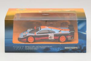 McLaren F1 GTR Gulf Team Davidoff #41 P-H. Raphanel / J-M. Gounon FIA GT Championship 1997 Minichamps 1:43 533174341 Metāls — attēls 4 no 4