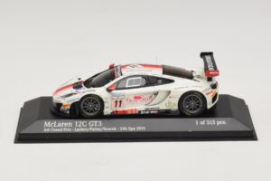 McLaren MP4-12C GT3 #11 Art Grand Prix Leclerc / Parisy 24 Hours of Spa 2013 Minichamps 1:43 437131311 Metāls