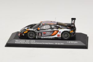 McLaren MP4-12C GT3 #5 Boutsen Racing Guilvert / Dermont 24 Hours of Spa 2013 Minichamps 1:43 437131305 Metāls