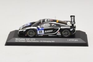 McLaren MP4-12C GT3 #69 Dorr Motorsport Adams / Klasen 24 Hours of Nurburgring 2014 Minichamps 1:43 437131399 Metāls