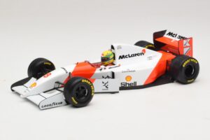 McLaren MP4/8 Ford #8 A. Senna Winner European GP 1993 Minichamps 1:18 540931818 Metāls