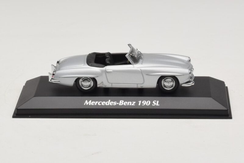 Mercedes 190 SL W121 Sudrabs Maxichamps 1:43 940033130 Metāls