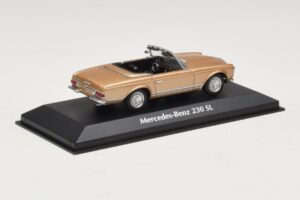 Mercedes 230 SL W113 Zelts Metālisks Maxichamps 1:43 940032230 Metāls — attēls 2 no 4