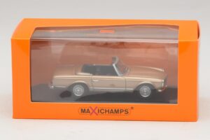 Mercedes 230 SL W113 Zelts Metālisks Maxichamps 1:43 940032230 Metāls — attēls 4 no 4