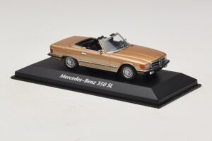 Mercedes 350 SL R107 Zelts Maxichamps 1:43 940033431 Metāls — attēls 3 no 4