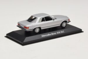 Mercedes 450 SLC C107 Sudrabs Maxichamps 1:43 940033421 Metāls — attēls 2 no 4