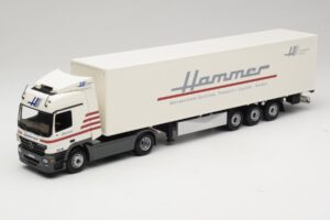 Mercedes Actros 1844LS Koffersattelzug Hammer Aachen Minichamps 1:43 499039105 Metāls