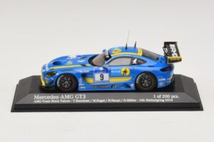 Mercedes AMG GT3 Black Falcon #9 Y. Buurman / M. Engel 24 Hours of Nurburgring 2016 Minichamps 1:43 437163009 Metāls