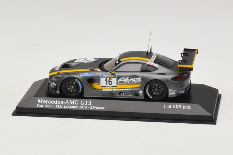 Mercedes AMG GT3 Test Team #16 VLN Winner 3 October 2015 Minichamps 1:43 Mercedes AMG GT3 Test Team #16 VLN Winner 3 October 2015 Minichamps 1:43 437163016 Metāls