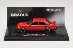 Mercedes Brabus 3.6S 190E W201 Sarkans Minichamps 1:43 437032600 Metāls