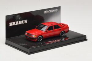 Mercedes Brabus 3.6S 190E W201 Sarkans Minichamps 1:43 437032600 Metāls — attēls 2 no 5