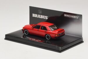 Mercedes Brabus 3.6S 190E W201 Sarkans Minichamps 1:43 437032600 Metāls — attēls 3 no 5