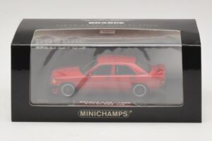 Mercedes Brabus 3.6S 190E W201 Sarkans Minichamps 1:43 437032600 Metāls — attēls 5 no 5