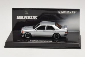 Mercedes Brabus 3.6S 190E W201 Sudrabs Minichamps 1:43 437032604 Metāls