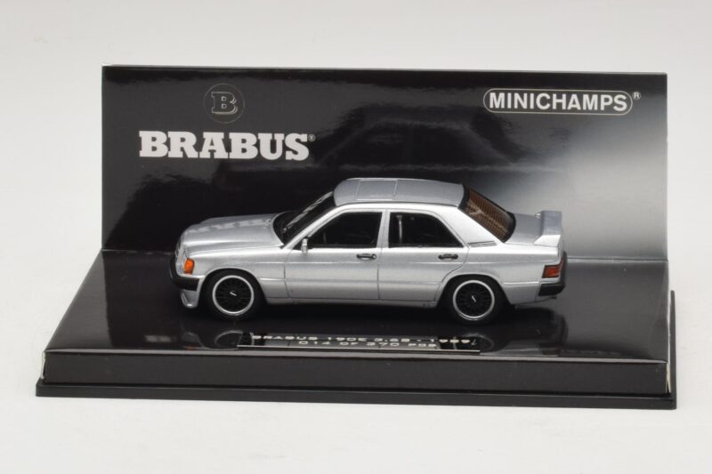 Mercedes Brabus 3.6S 190E W201 Sudrabs Minichamps 1:43 437032604 Metāls
