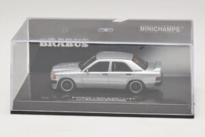 Mercedes Brabus 3.6S 190E W201 Sudrabs Minichamps 1:43 437032604 Metāls — attēls 4 no 5