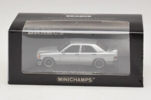 Mercedes Brabus 3.6S 190E W201 Sudrabs Minichamps 1:43 437032604 Metāls — attēls 5 no 5