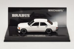 Mercedes Brabus 3.6S 190E W201 Balts Minichamps 1:43 437032602 Metāls
