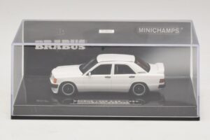 Mercedes Brabus 3.6S 190E W201 Balts Minichamps 1:43 437032602 Metāls — attēls 4 no 5
