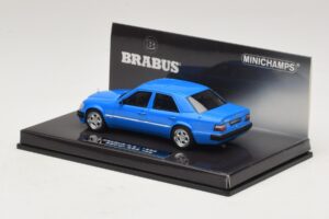Mercedes Brabus 6.5 500E W124 Zils Minichamps 1:43 437032502 Metāls — attēls 3 no 5