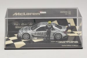 Mercedes C203 DTM Team McLaren Mercedes MP4-98T Mika & Erja Hakkinen Lapland 17 April 2000 Minichamps 1:43 530984378-P1 Metāl — attēls 4 no 4