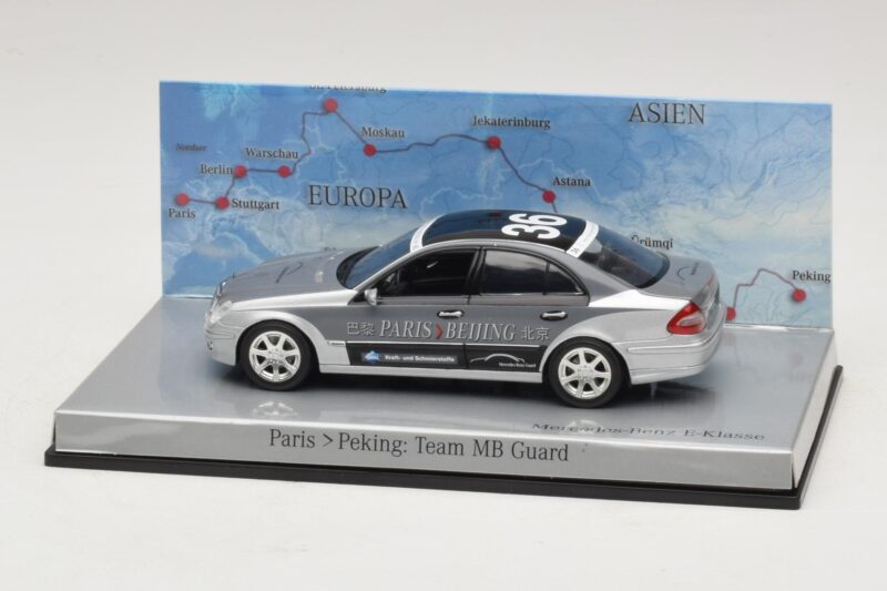 Mercedes E-Class #36 Team MB Guard Rally Paris-Peking 2007 Minichamps 1:43 Mercedes E-Class #36 Team MB Guard Rally Paris-Peking 2007 Minichamps 1:43 B66962270 Metāls