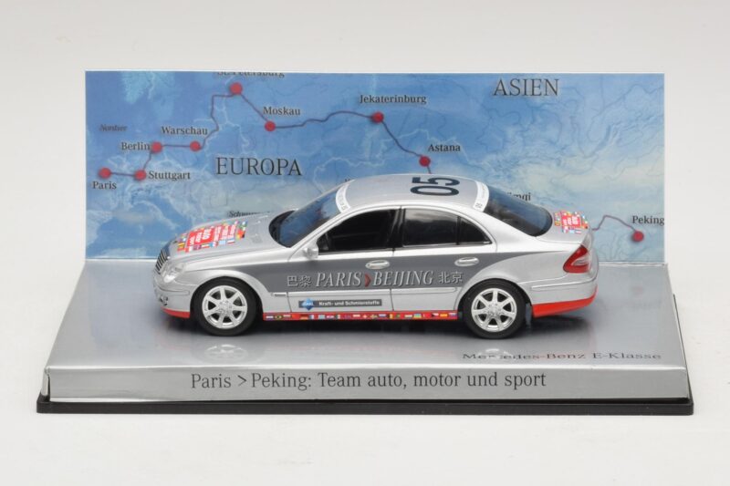Mercedes E-Class #5 Team Auto Motor und Sport Rally Paris-Peking 2007 Minichamps 1:43 B66962261 Metāls
