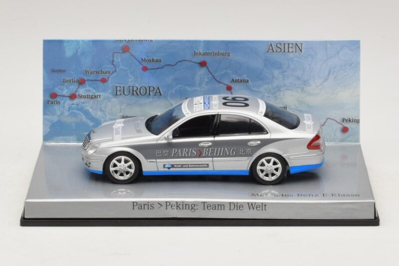 Mercedes E-Class #6 Team Die Welt Rally Paris-Peking 2007 Minichamps 1:43 B66962262 Metāls