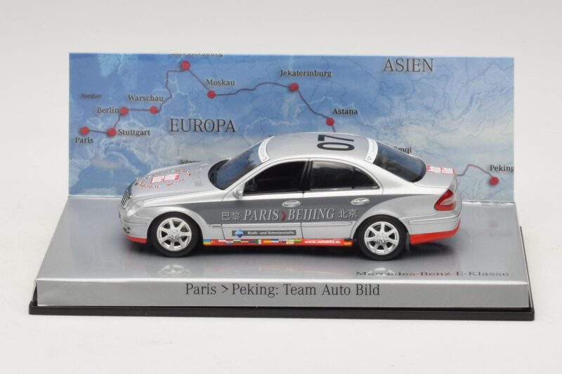 Mercedes E-Class #7 Team Auto Bild Rally Paris-Peking 2007 Minichamps 1:43 Mercedes E-Class #7 Team Auto Bild Rally Paris-Peking 2007 Minichamps 1:43 B66962263 Metāls